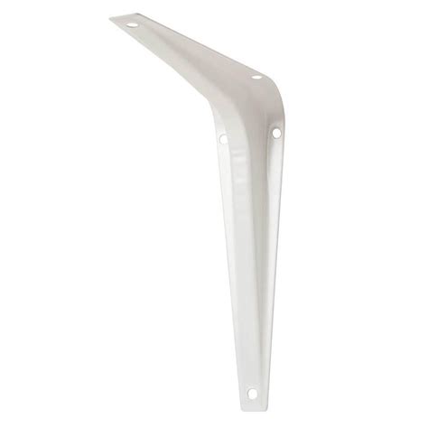 metal shelf brackets white|white shelf brackets home depot.